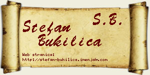 Stefan Bukilica vizit kartica